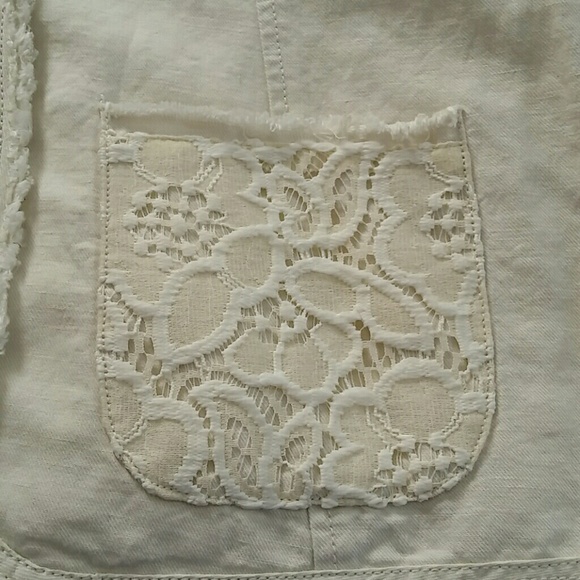 SUNDANCE Ecru Lace Jacket SZ. 2 - Picture 4 of 8